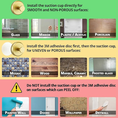 🔥 LAST DAY 49% OFF-2 Packs Suction Cup Hooks for Shower